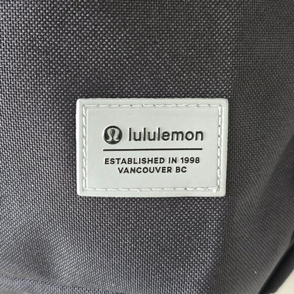 NWT LULULEMON Black Double Zip Tech Canvas Backpack OS - Picture 5 of 13